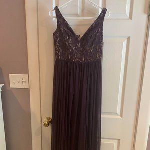 David's Bridal Plum Dress